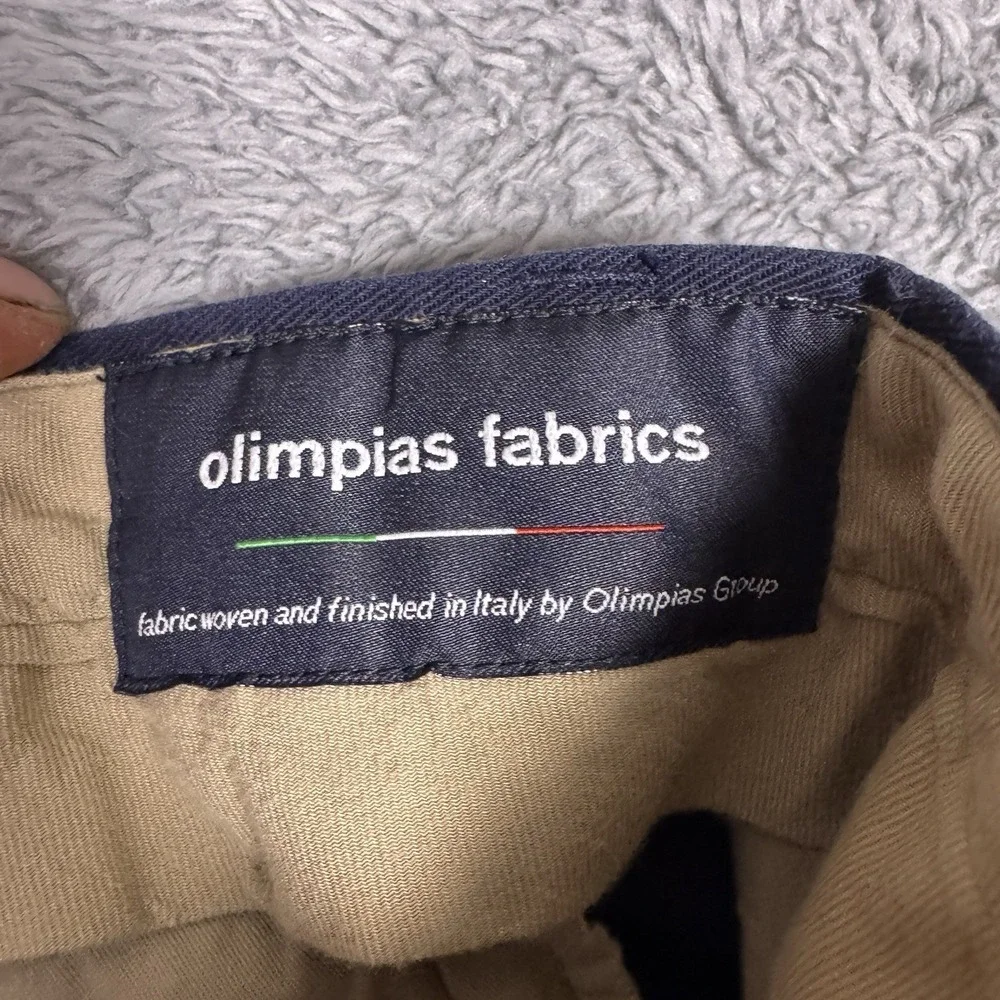 Banana Republic Pants Mens 34S Tailored Slim Olimpias Fabrics Indigo Trouser